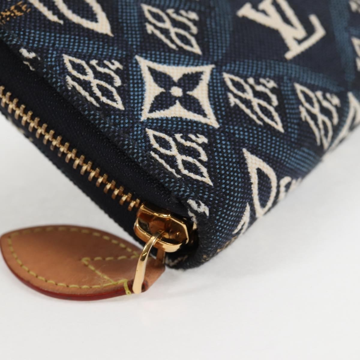 Louis Vuitton Zippy Limited Edition Since 1854 Monogram Jacquard Blue Canvas Wallets Accessory (Pre-Owned)