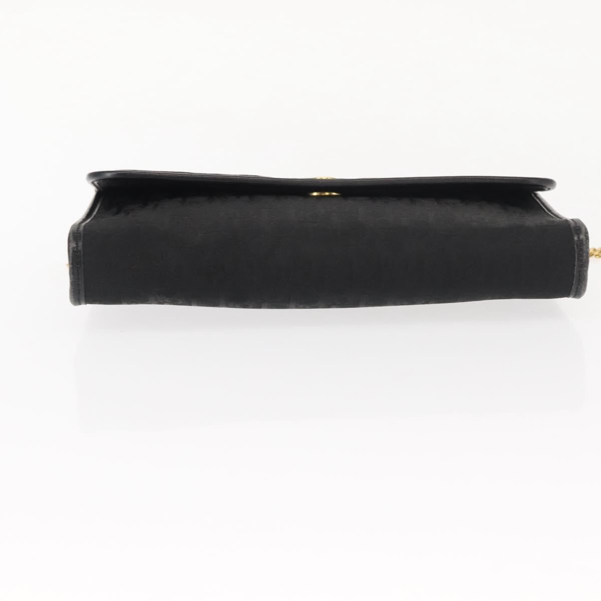 Christian Dior Trotter Shoulder Canvas Black Canvas Shoulder Bag Bag (Pre-Owned)