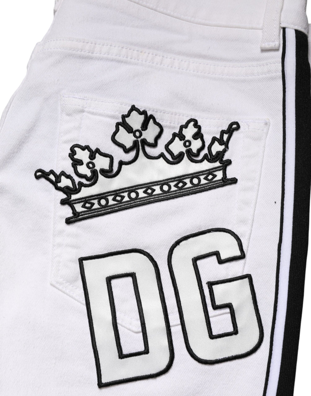 Dolce & Gabbana White Cotton Stretch Skinny Men Denim Men's Jeans
