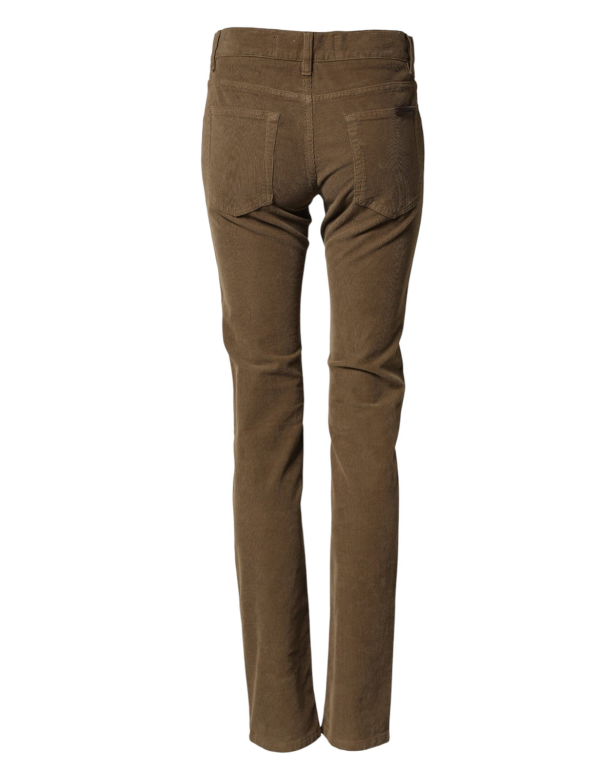 Dolce & Gabbana Brown Cotton Stretch Skinny Men Denim Men's Jeans