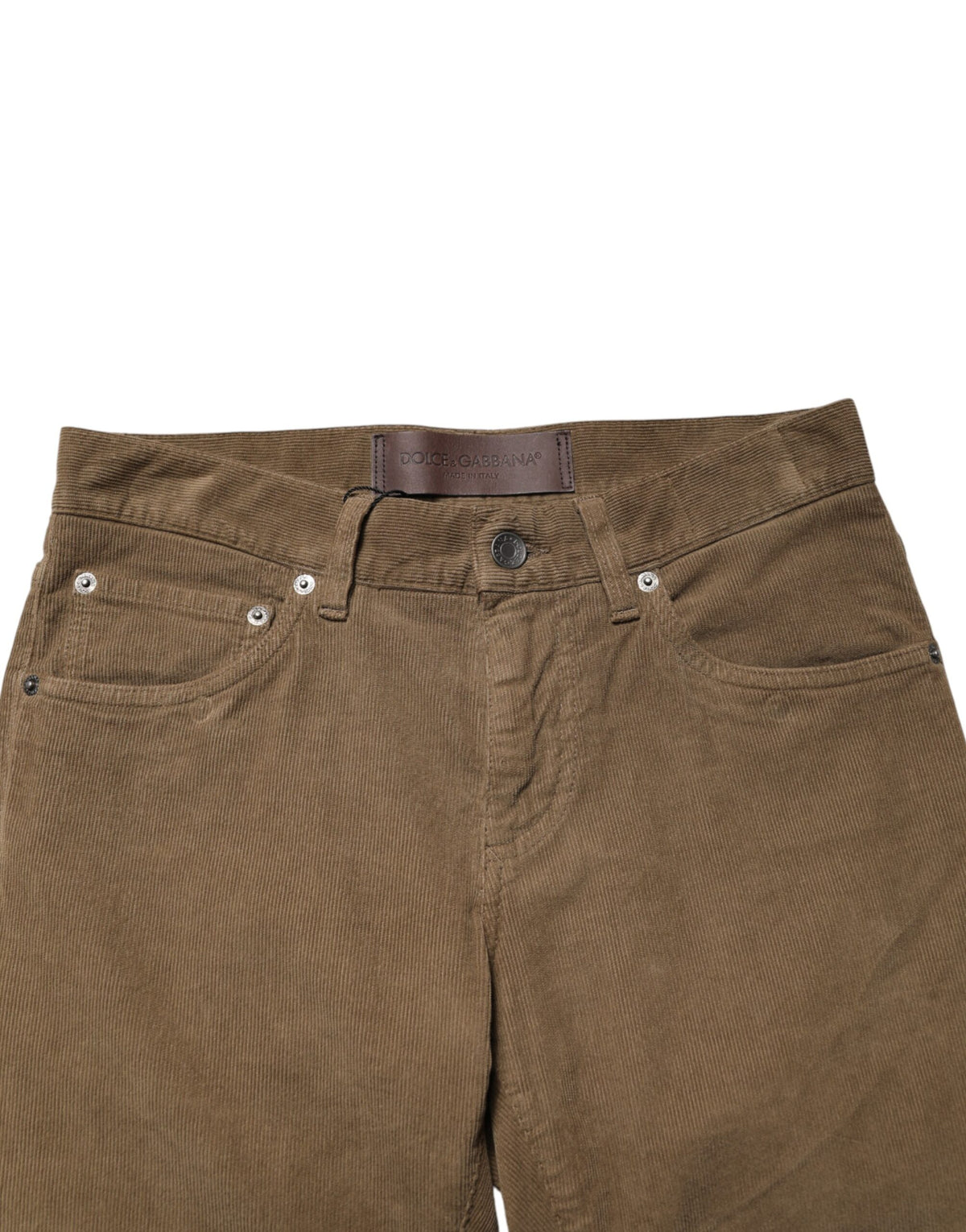 Dolce & Gabbana Brown Cotton Stretch Skinny Men Denim Men's Jeans