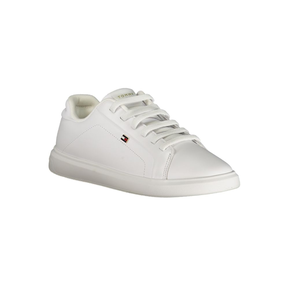 Tommy Hilfiger Bianco Polyurethane Women Women's Sneaker