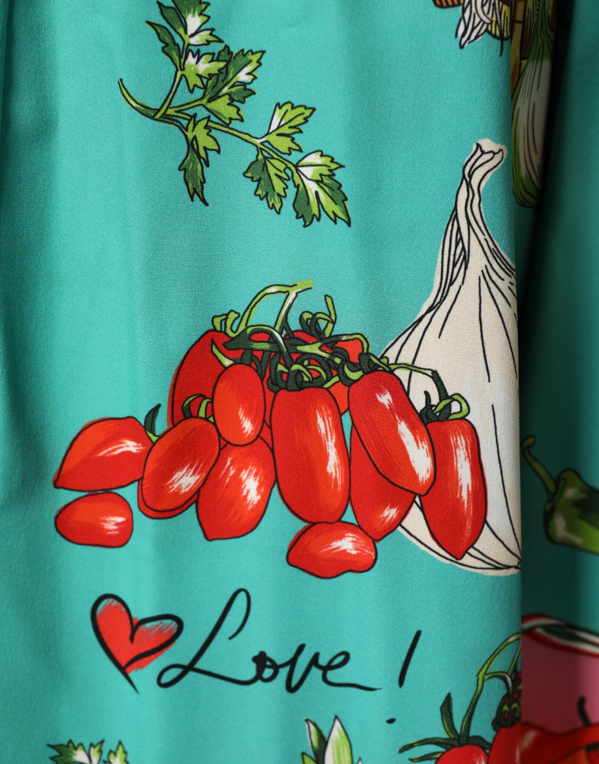 Dolce & Gabbana Green Printed Long Sleeve Wrap Coat Women's Dress (Pre-Owned)