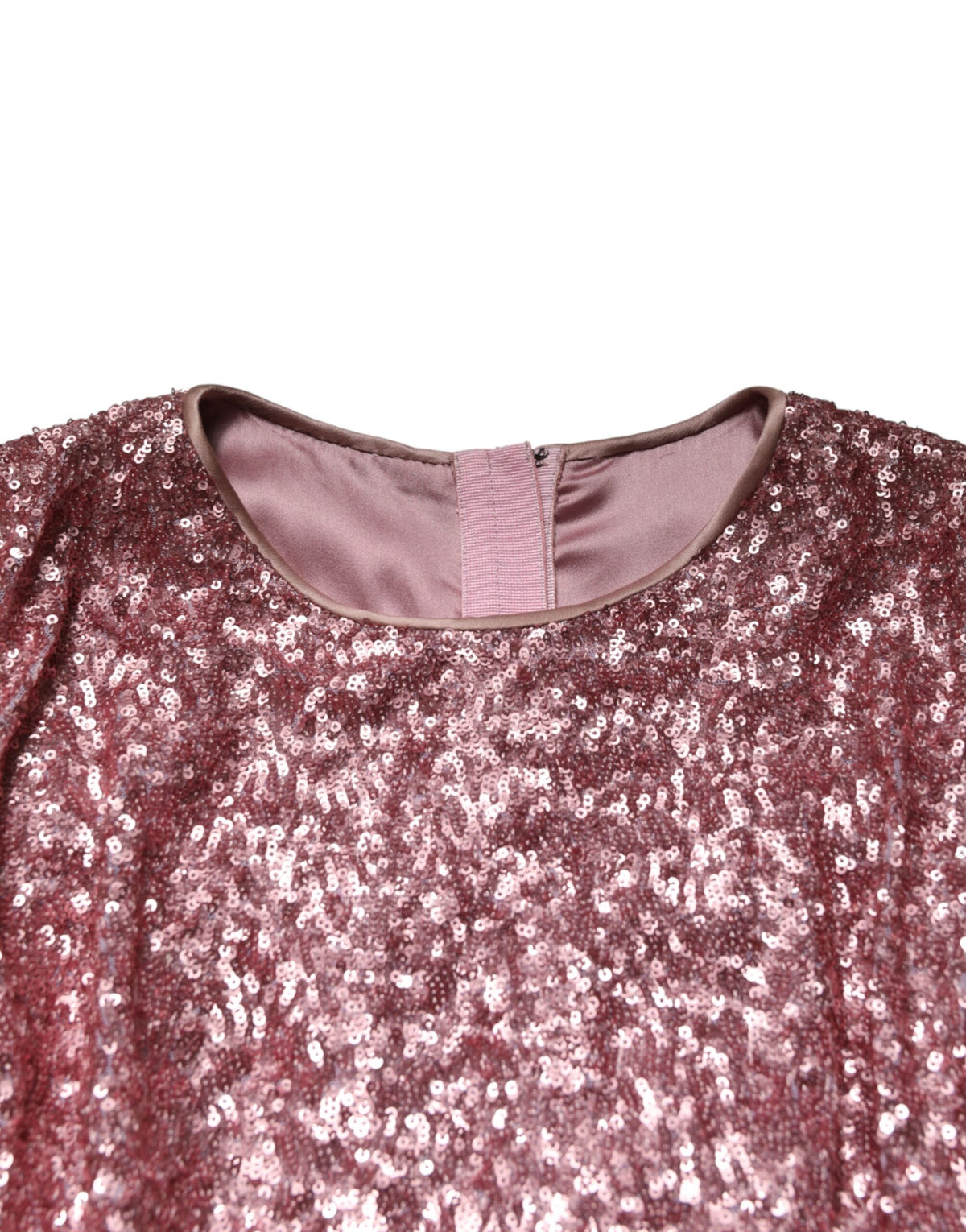 Dolce & Gabbana Pink Sequinned Mermaid Long Gown Women's Dress