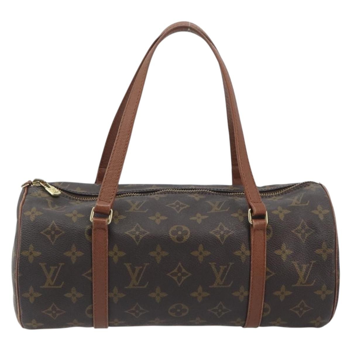 Louis Vuitton Papillon Monogram Brown Canvas Handbag (Pre-Owned)