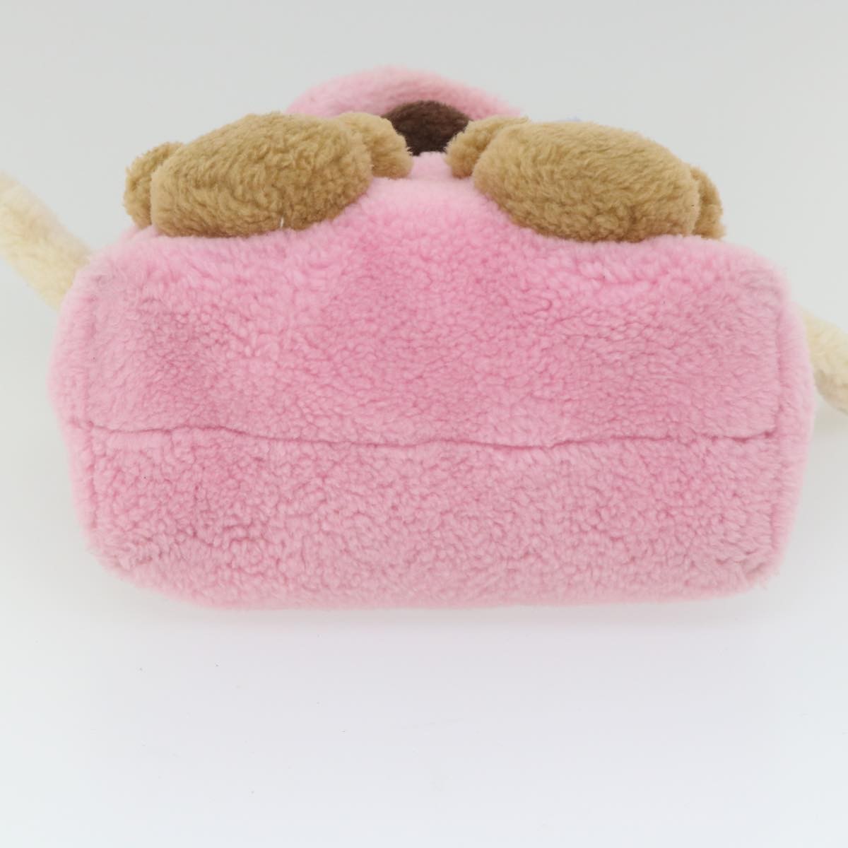 Gucci Children's Flying Bear Tote Wool Pink Wool Handbag (Pre-Owned)