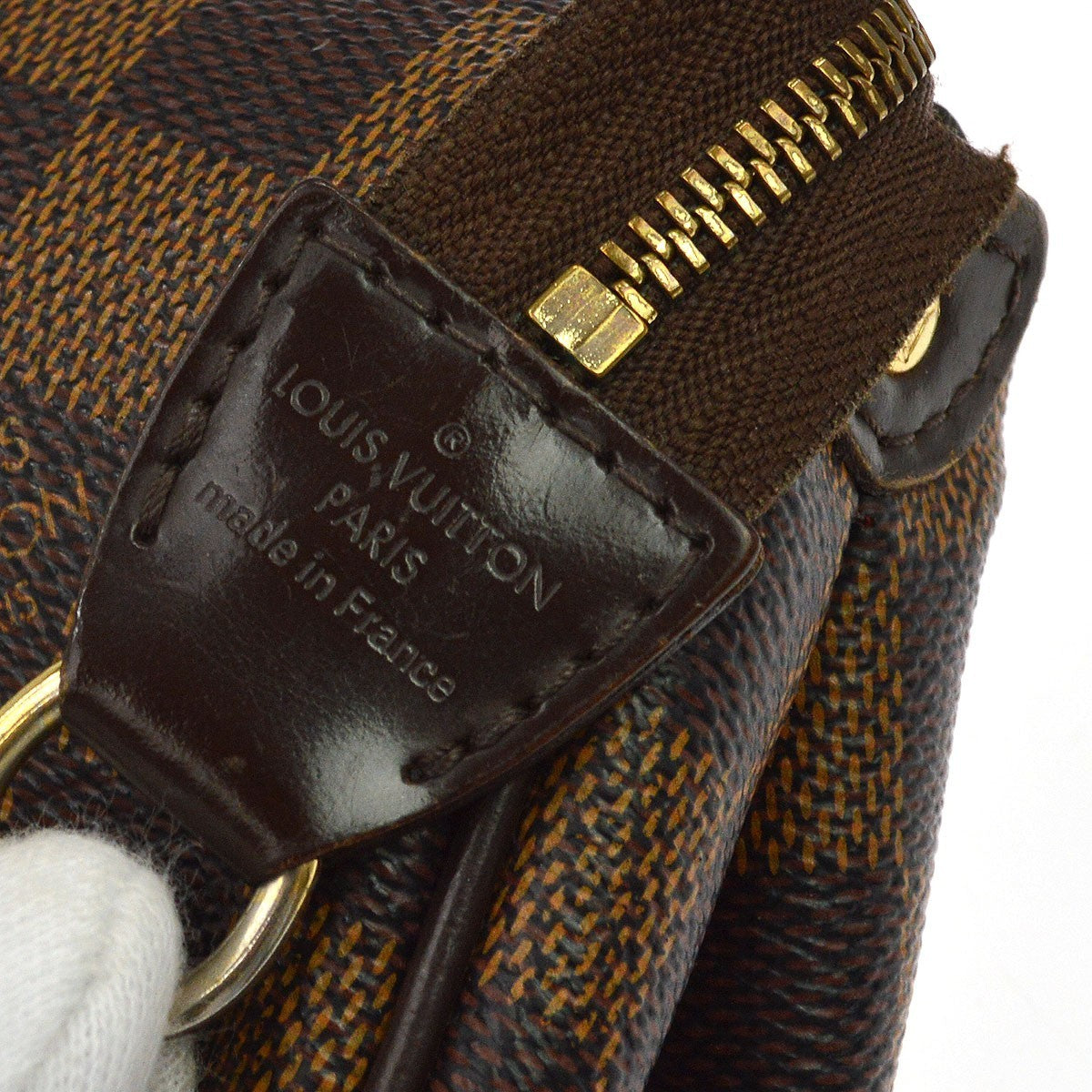 Louis Vuitton Eva Damier Brown Canvas Handbag (Pre-Owned)