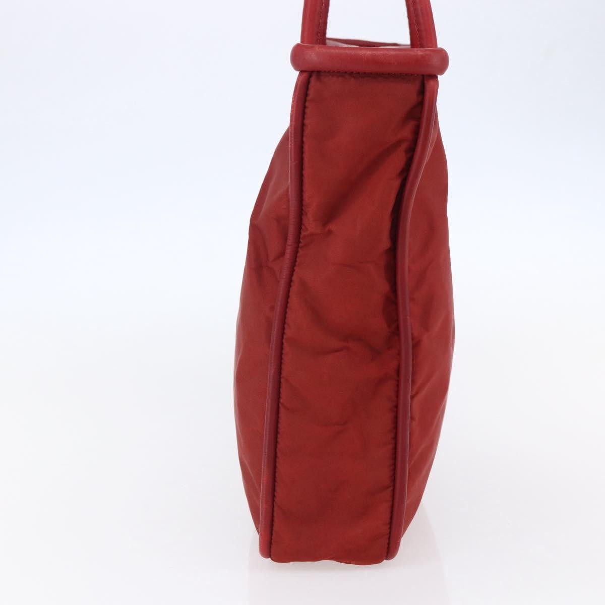 Celine Tote Nylon Red Nylon Tote Bag Bag (Pre-Owned)
