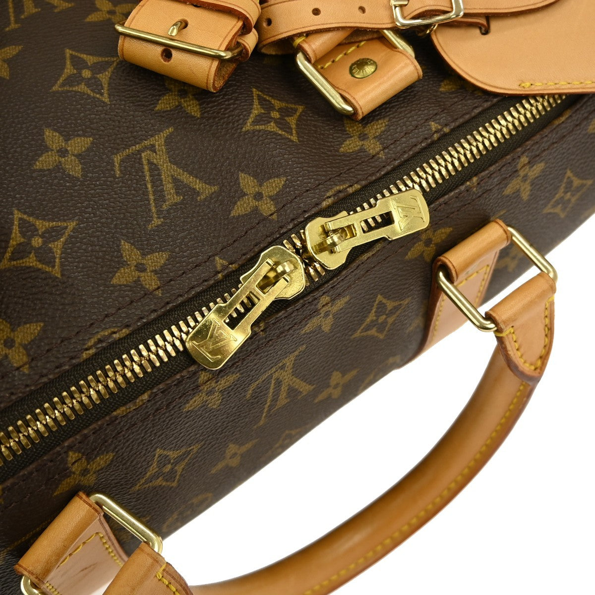 Louis Vuitton Keepall Monogram Canvas Brown Canvas Travel Bag Bag (Pre-Owned)