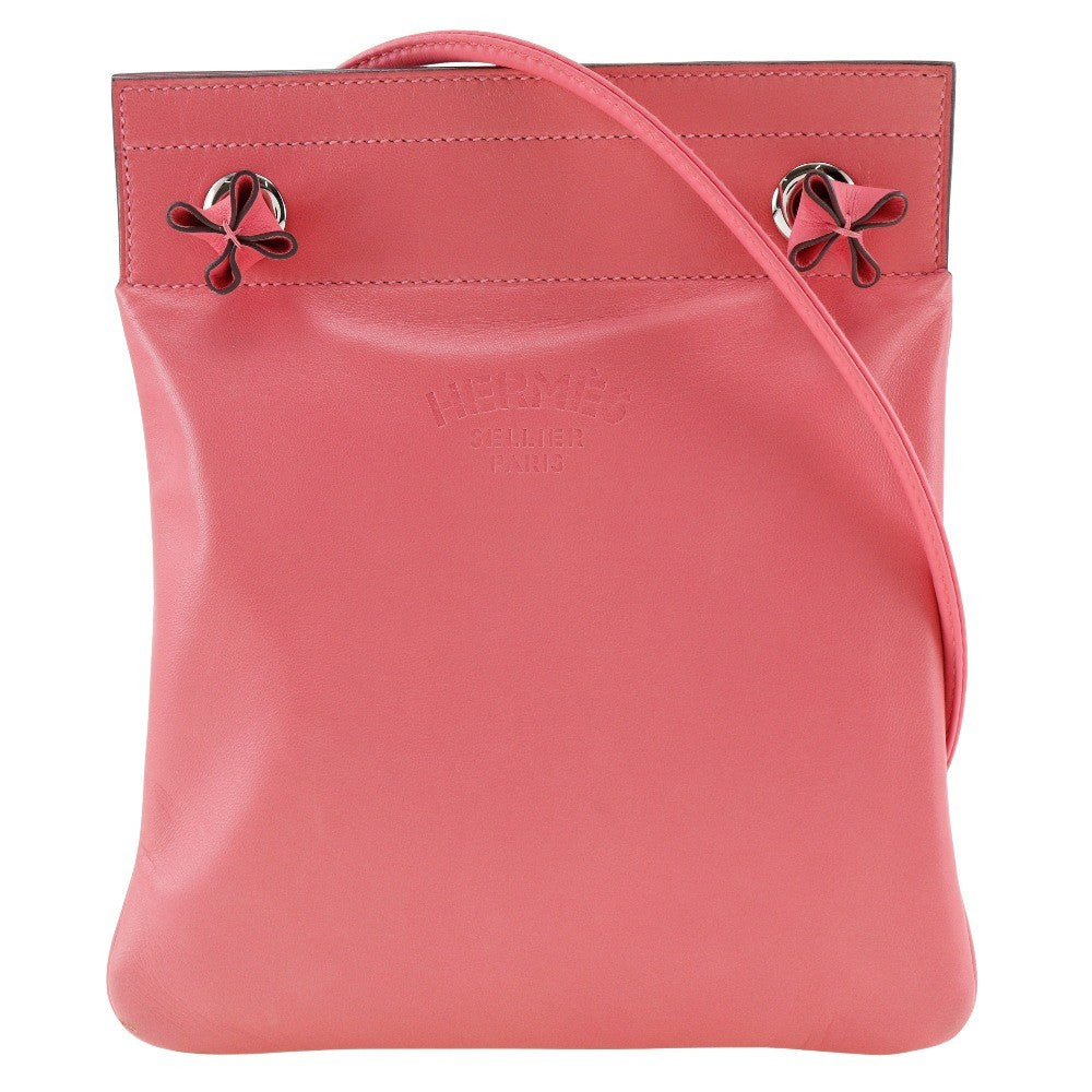 Hermes Aline Calfskin Pink Calfskin Shoulder Bag Bag (Pre-Owned)