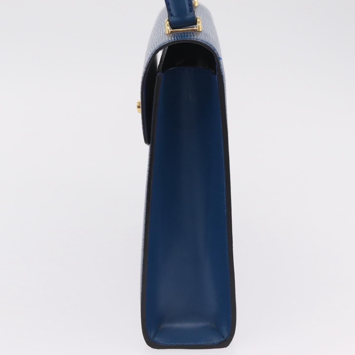 Louis Vuitton Malesherbes Epi Leather Blue Leather Handbag (Pre-Owned)