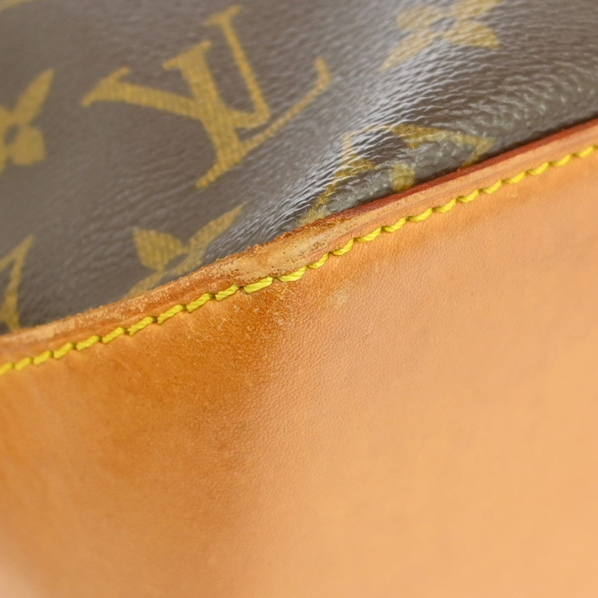 Louis Vuitton Cabas Mezzo Monogram Canvas Brown Canvas Tote Bag Bag (Pre-Owned)