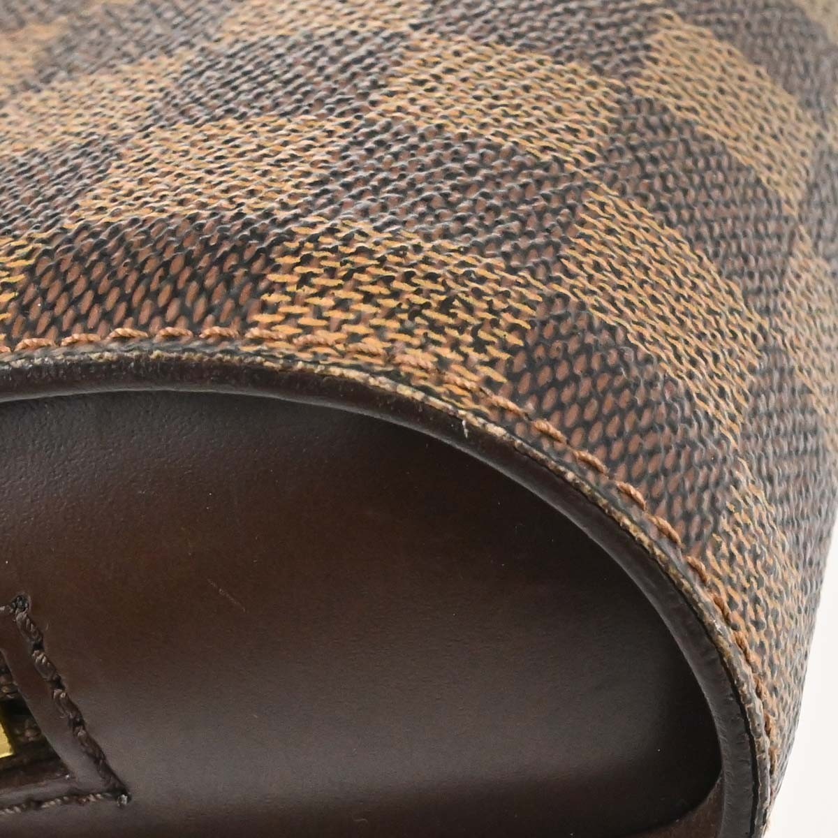 Louis Vuitton Pochette Saint Louis Damier Ebene Brown Canvas Clutche & Pouche Bag (Pre-Owned)