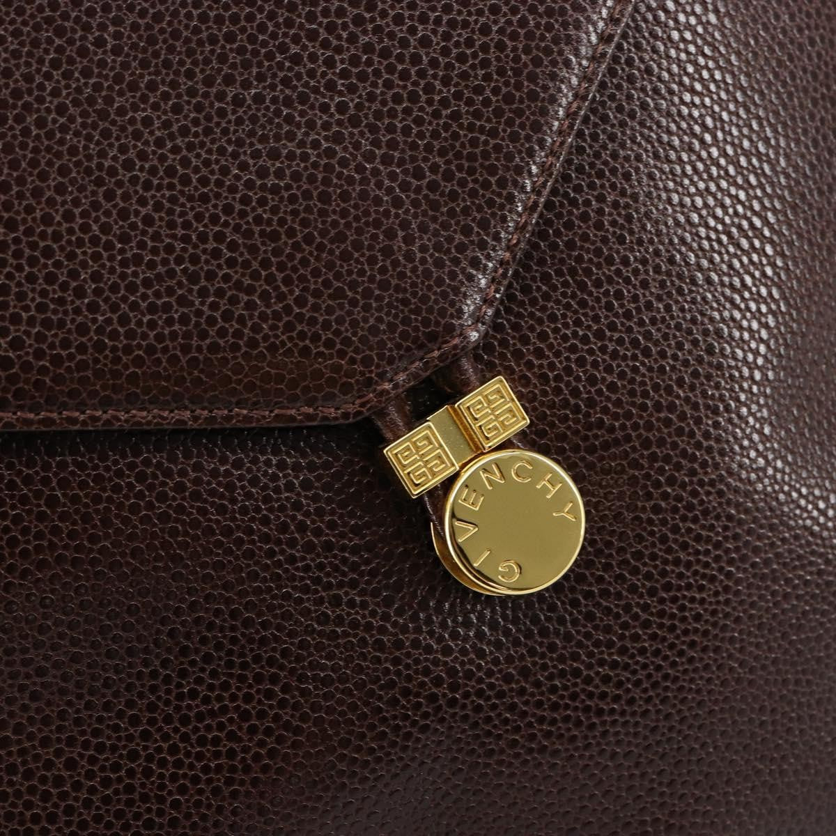 Givenchy Shoulder Leather Brown Leather Shoulder Bag Bag (Pre-Owned)