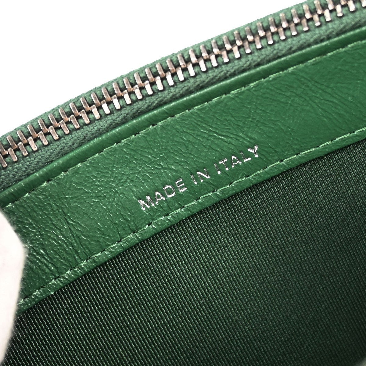 Chanel Gabrielle Double Zip Clutch With Chain Quilted Goatskin And Patent Green Leather Clutche & Pouche Bag (Pre-Owned)