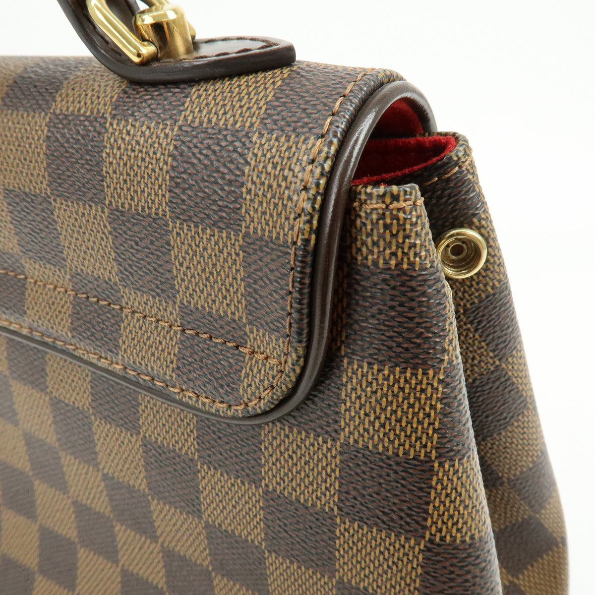 Louis Vuitton Bergamo Damier Brown Canvas Handbag (Pre-Owned)