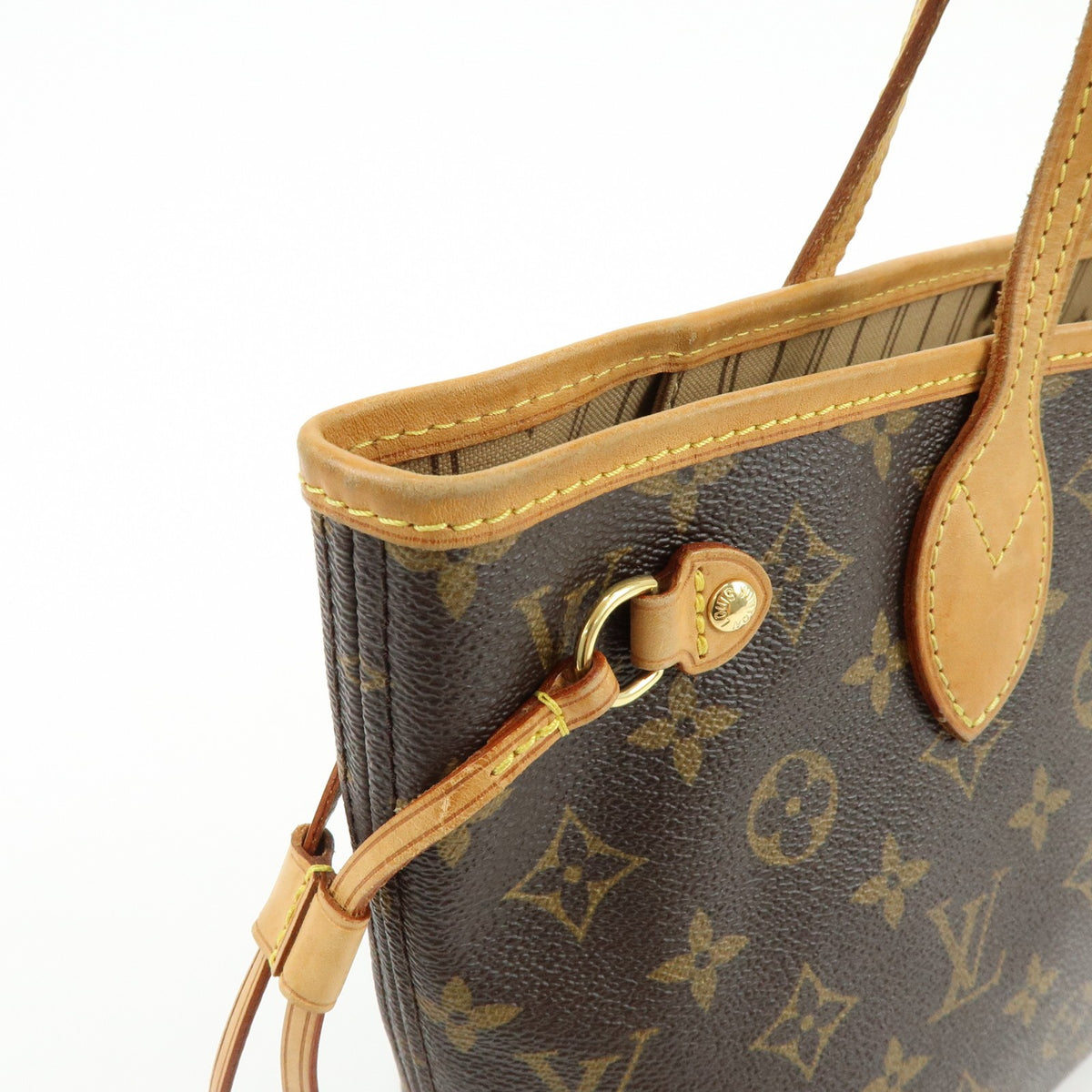 Louis Vuitton Neverfull Monogram Canvas Brown Canvas Tote Bag Bag (Pre-Owned)