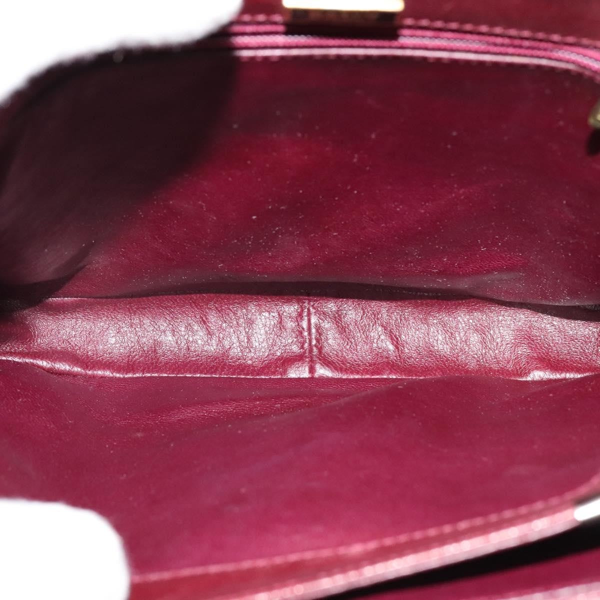Bally Vintage Leather Burgundy Leather Shoulder Bag Bag (Pre-Owned)