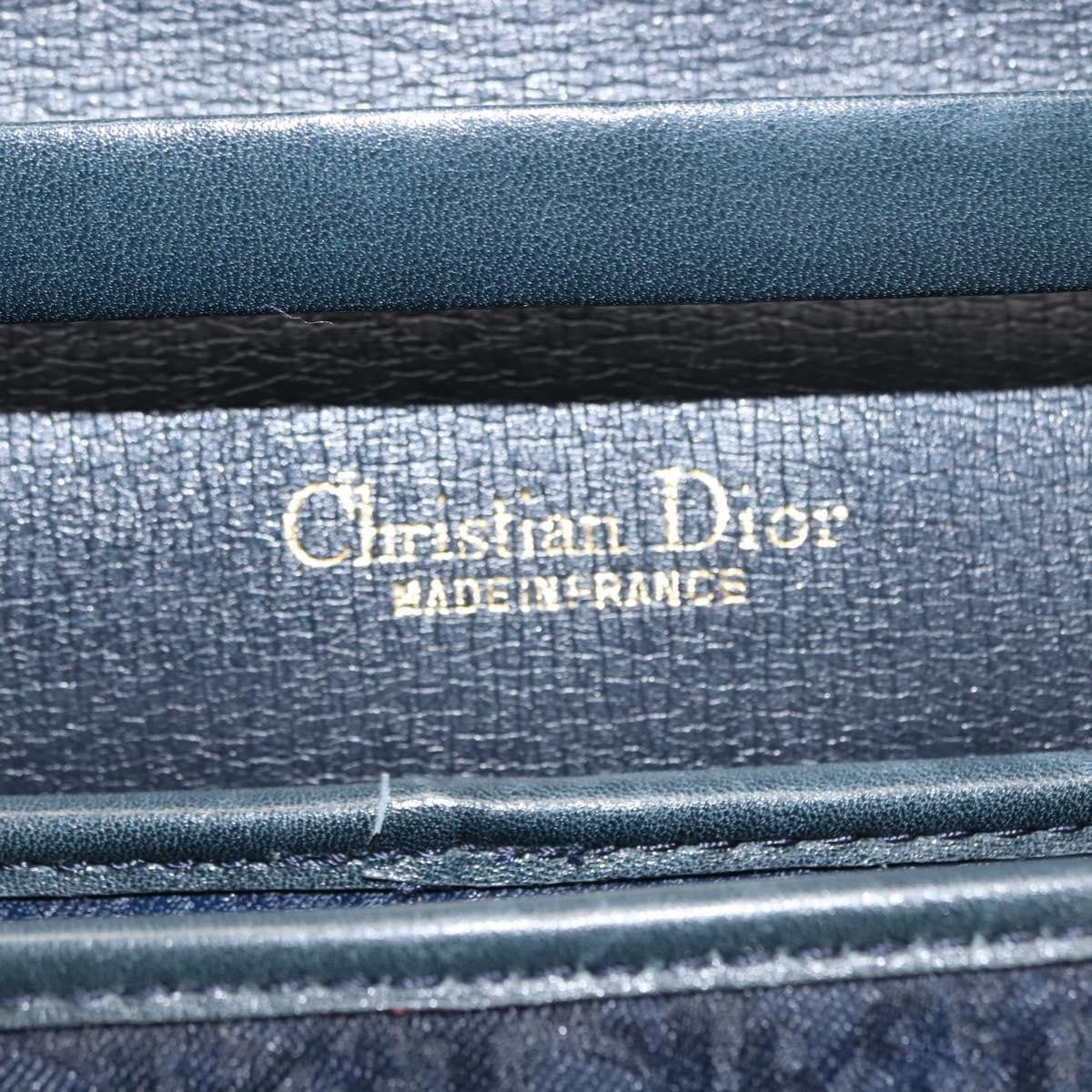 Christian Dior Vintage Trotter Canvas Navy Canvas Shoulder Bag Bag (Pre-Owned)