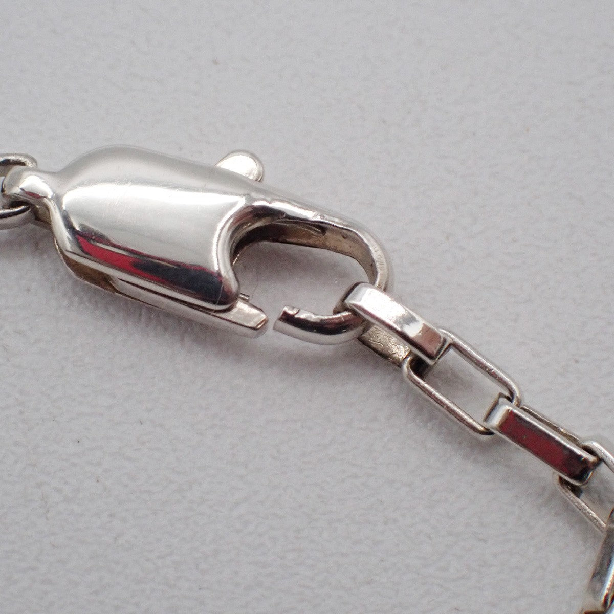 Gucci Logo Plate Sterling Silver Silver Silver Necklace Jewelry (Pre-Owned)