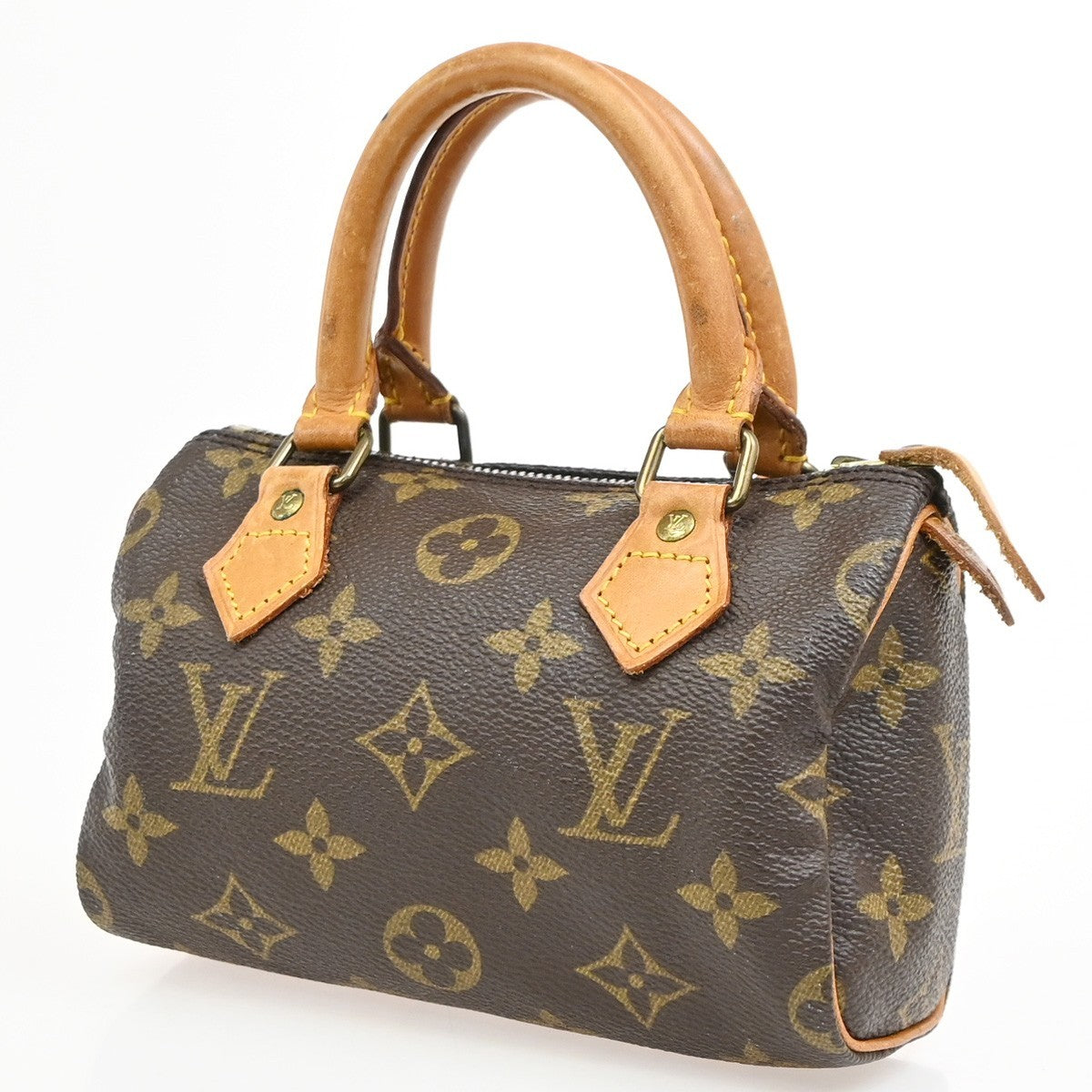 Louis Vuitton Speedy Mini Hl Monogram Canvas Brown Canvas Handbag (Pre-Owned)