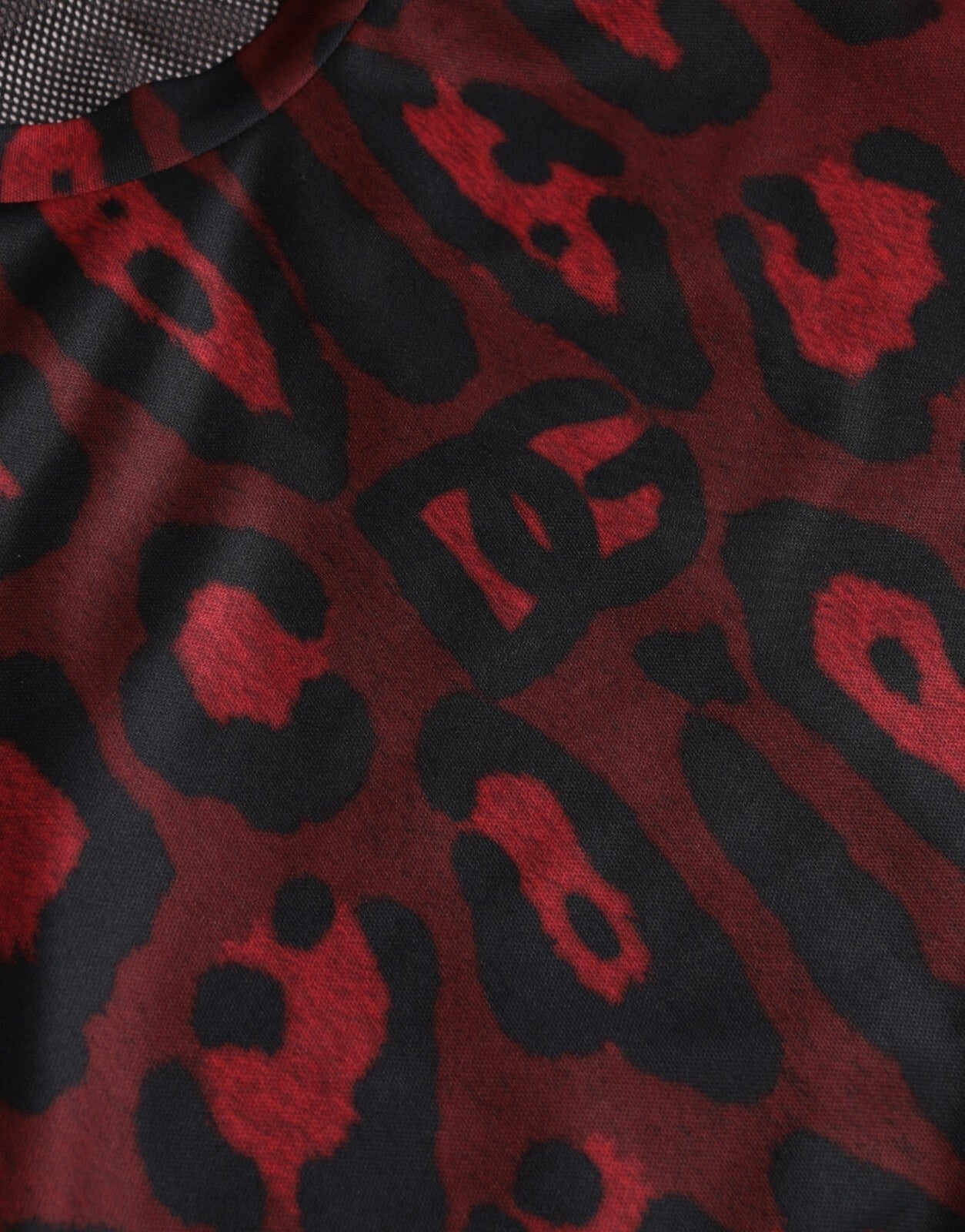 Dolce & Gabbana Red Leopard Print Sleeveless Men Tank Men's T-shirt (Pre-Owned)