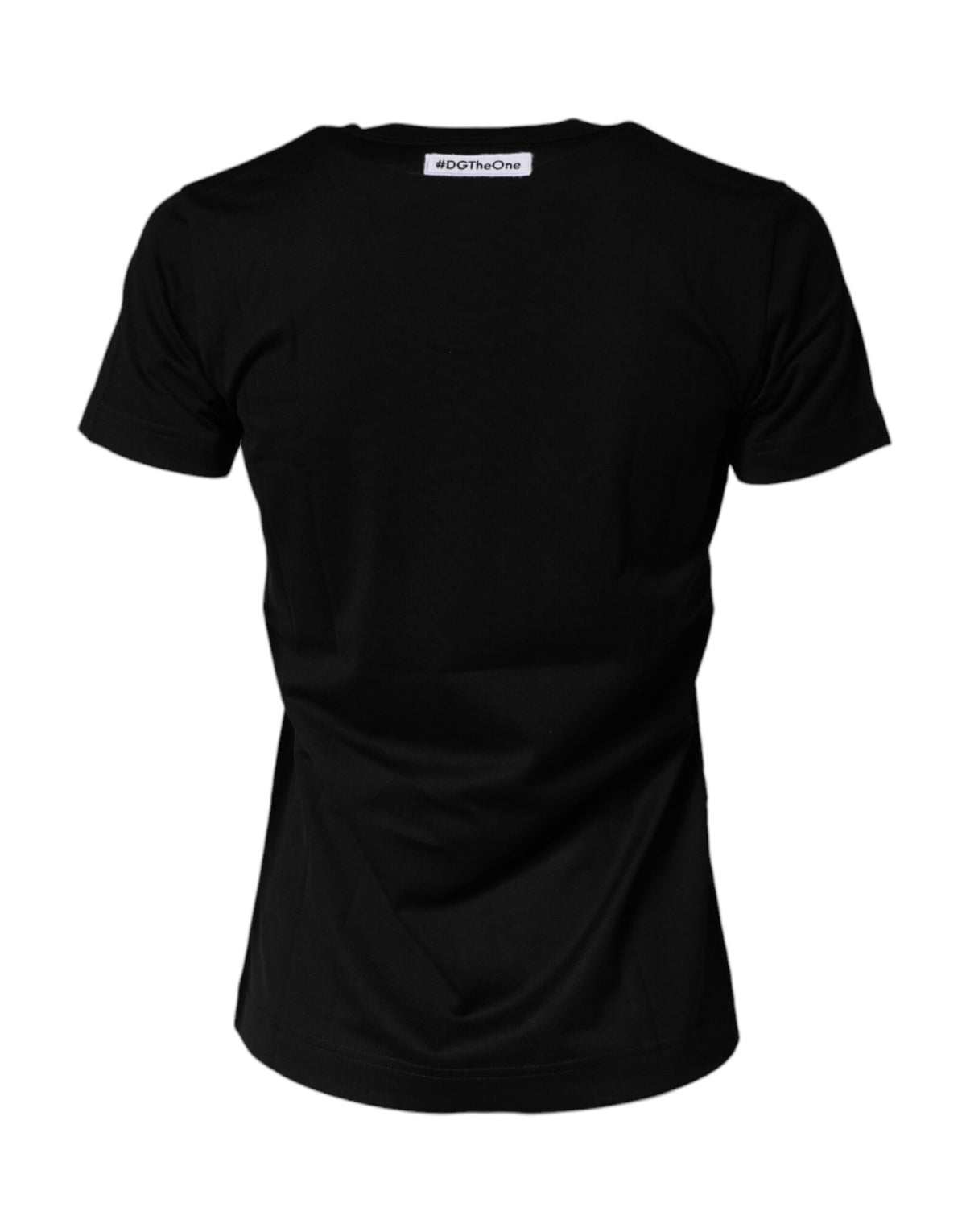Dolce & Gabbana Black Graphic Crew Neck Short Sleeves Women's T-shirt (Pre-Owned)
