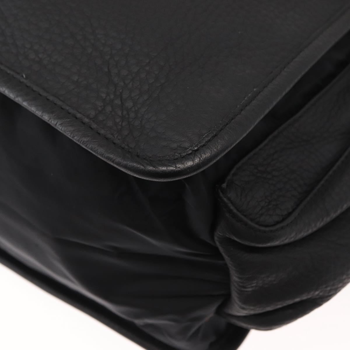 Prada Sport Nylon And Leather Black Nylon Briefcase Bag (Pre-Owned)