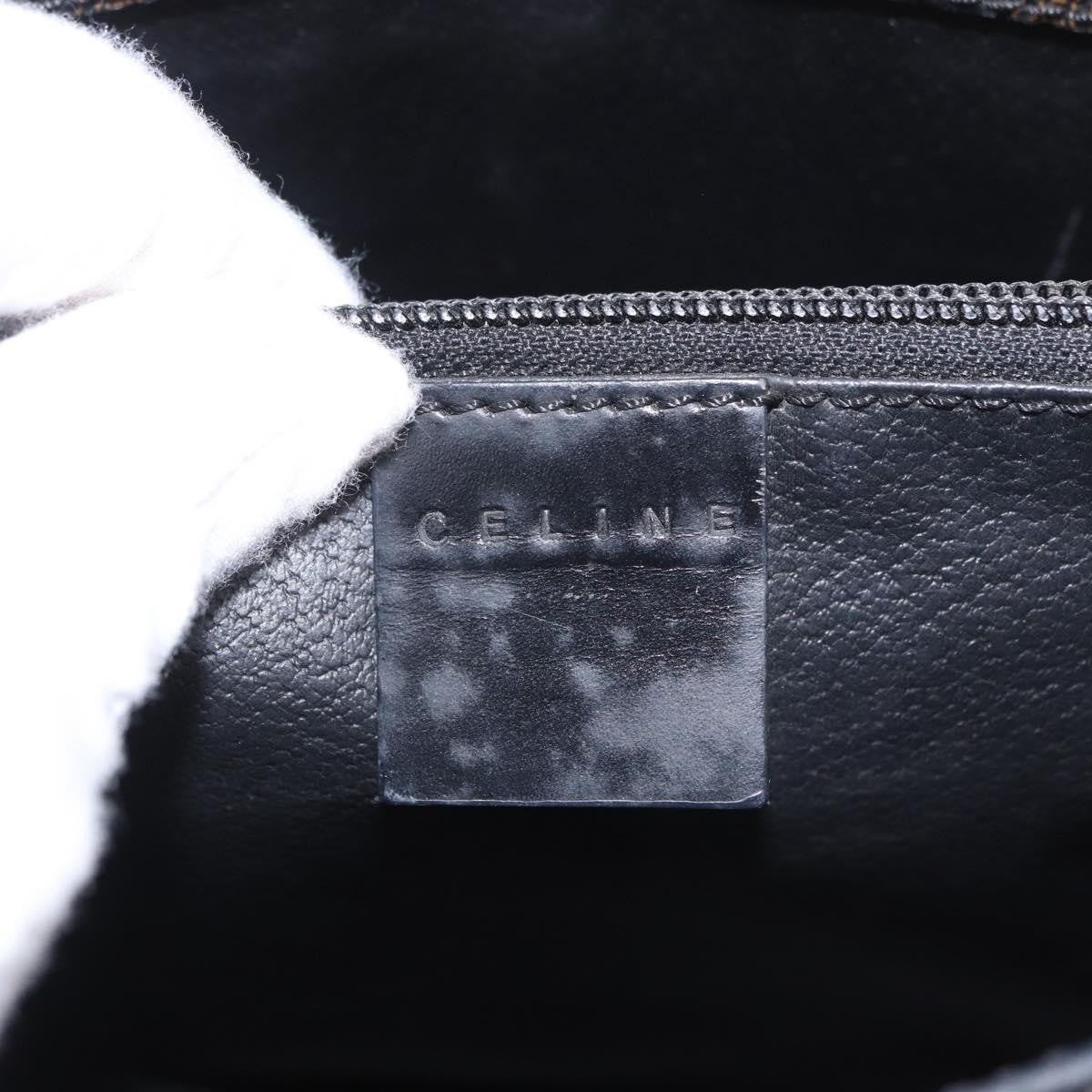 Celine C Macadam Tote Pvc Leather/ Macadam Canvas Black Canvas Shoulder Bag Bag (Pre-Owned)