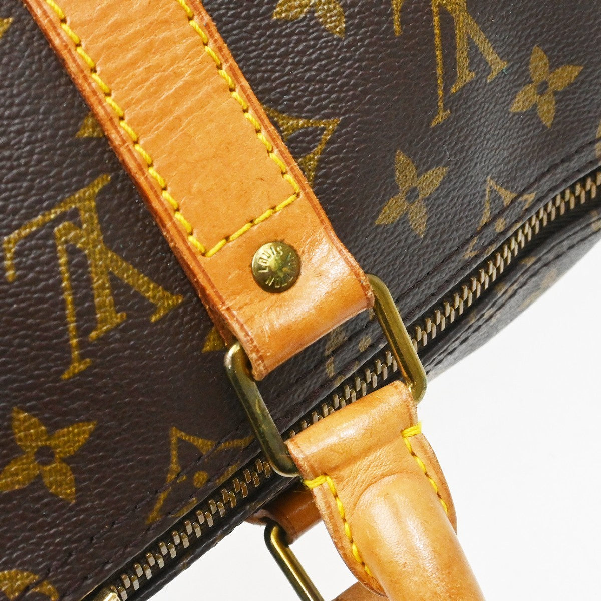 Louis Vuitton Keepall Monogram Canvas Brown Canvas Travel Bag Bag (Pre-Owned)