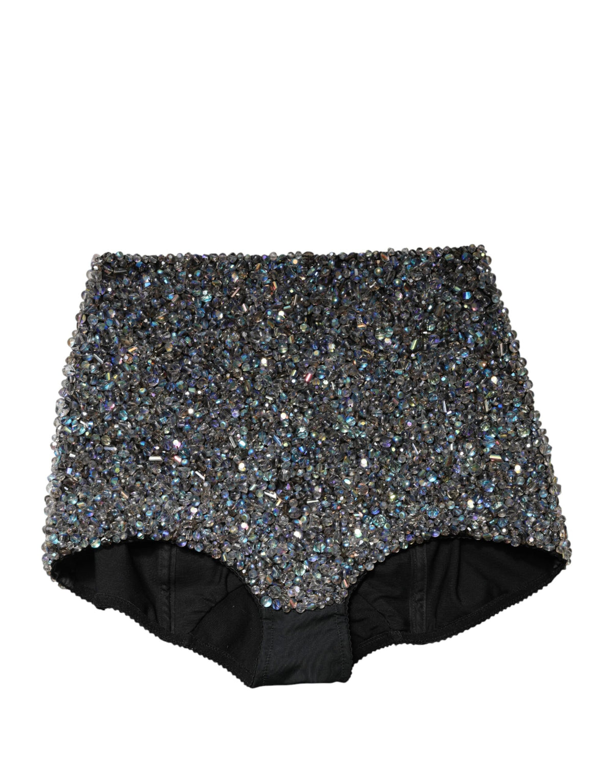 Dolce & Gabbana Multicolor Embellished High Waist Hot Pants Women's Shorts