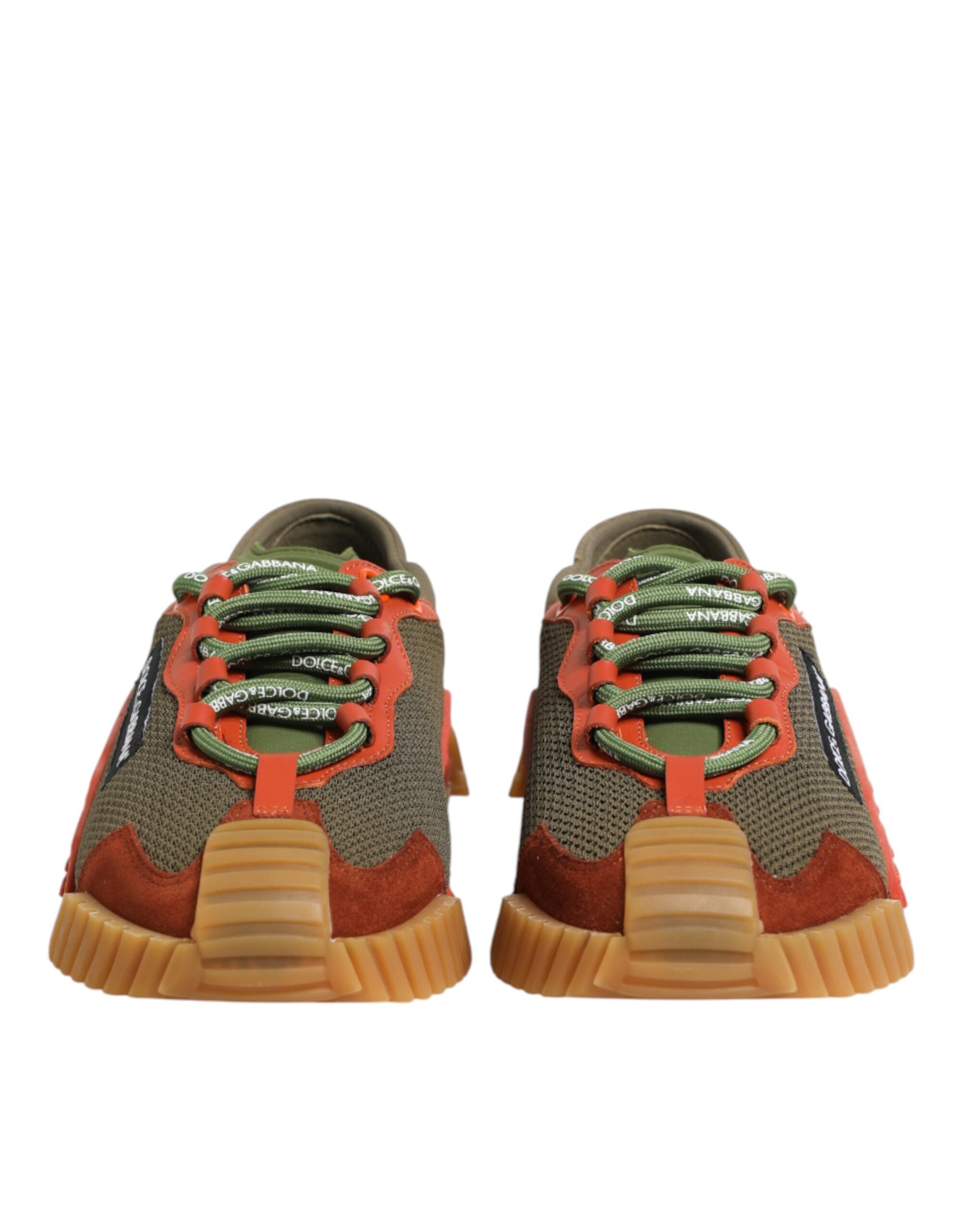 Dolce & Gabbana Multicolor Lace Up Low Top NS1 Sneakers Men's Shoes