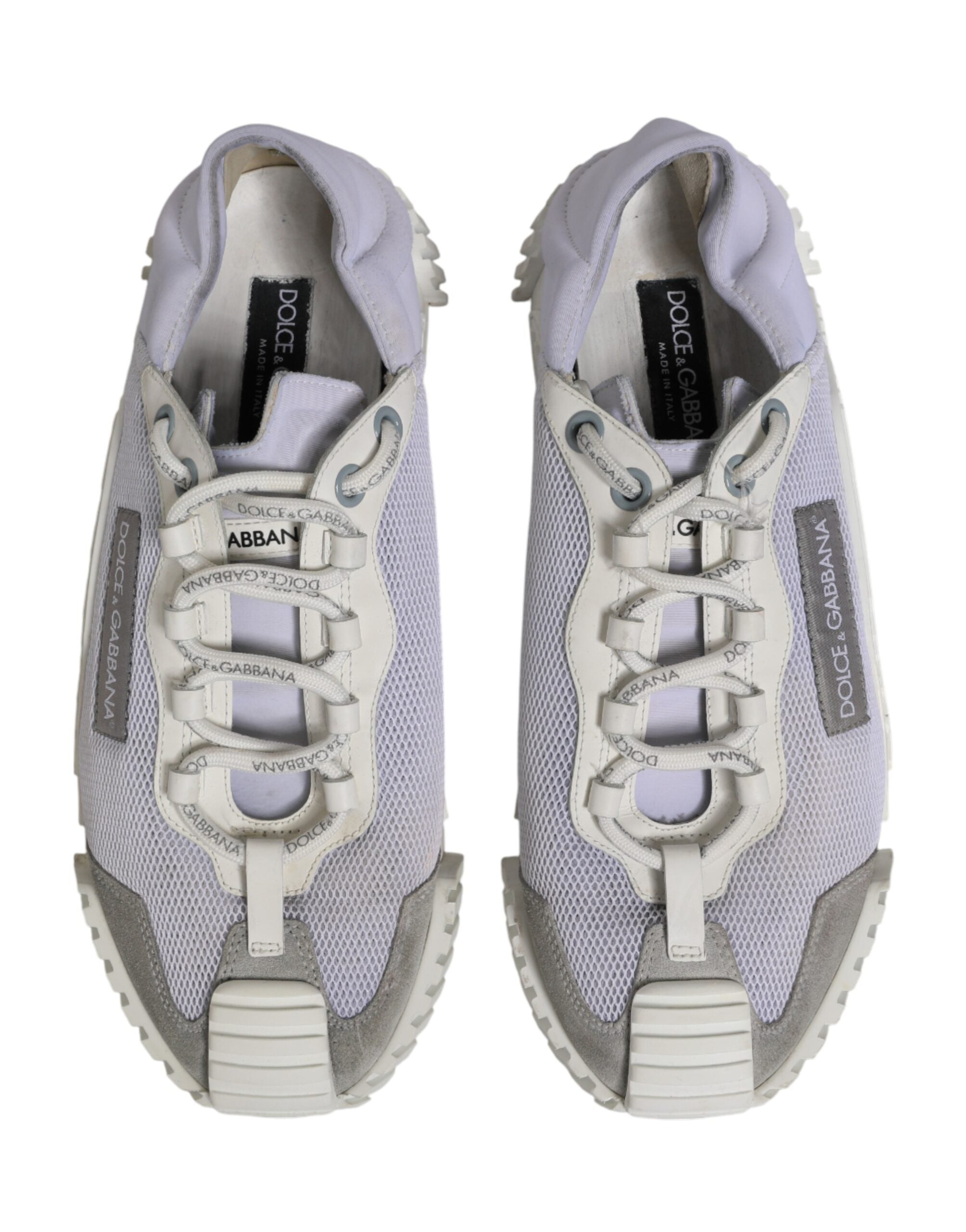 Dolce & Gabbana White Lace Up Low Top NS1 Sneakers Men Men's Shoes (Pre-Owned)