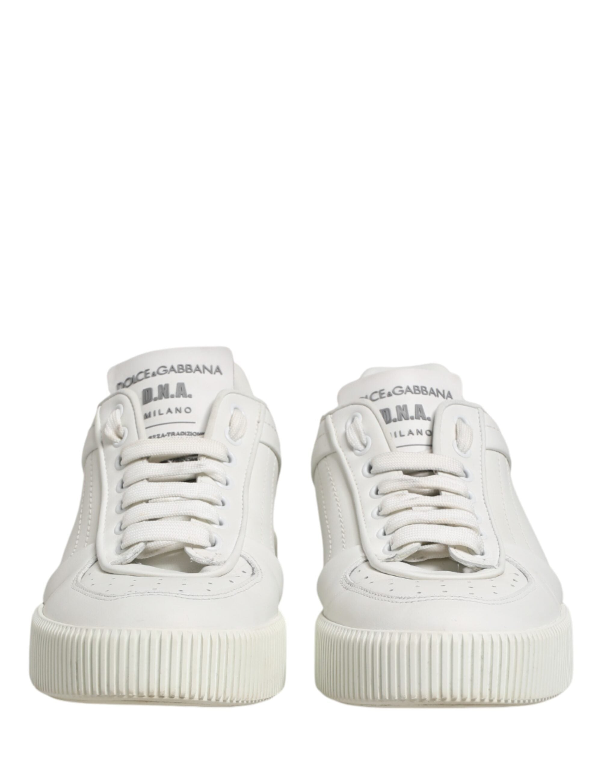 Dolce & Gabbana White MIAMI Calf Low Top Men Sneakers Men's Shoes (Pre-Owned)
