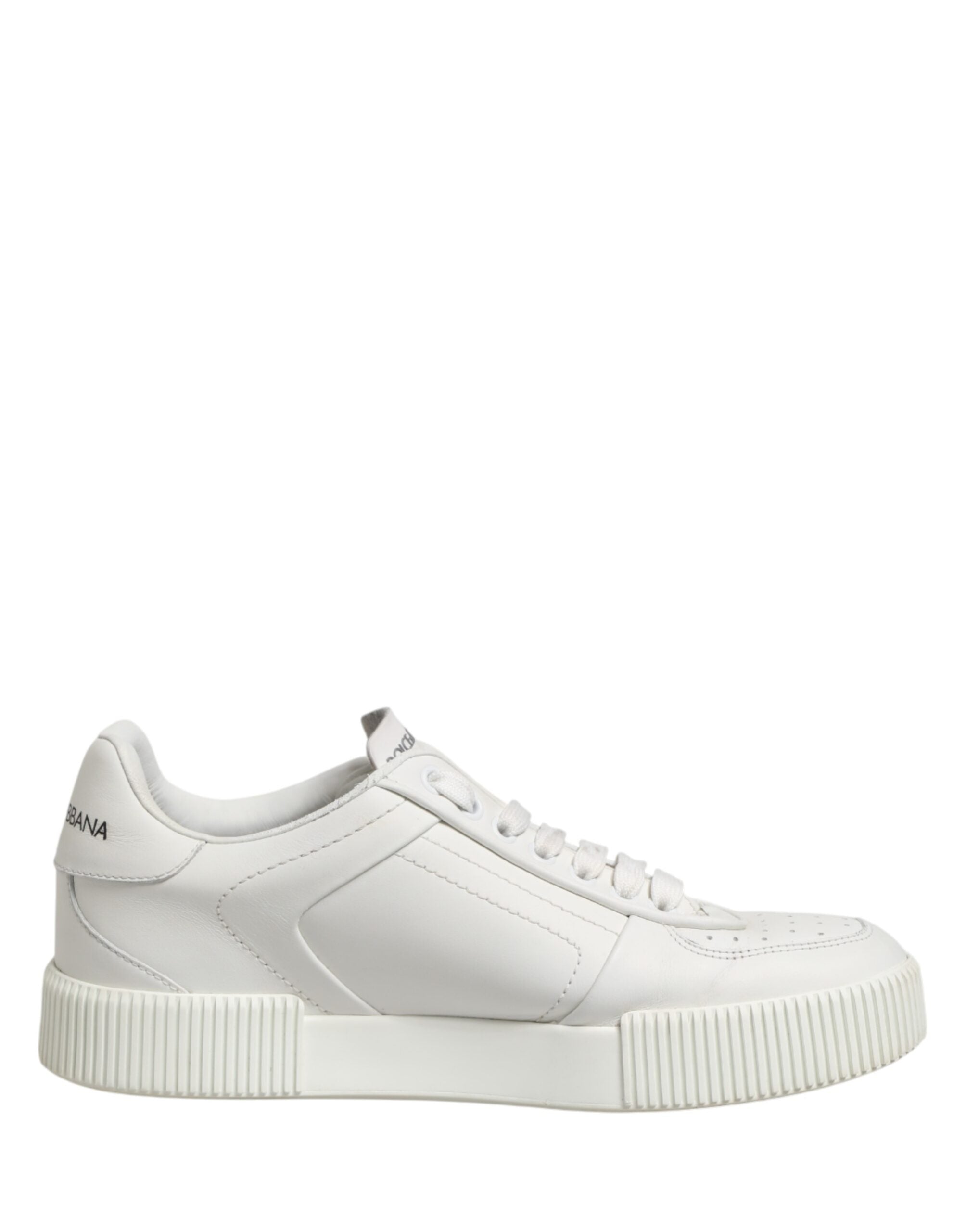 Dolce & Gabbana White MIAMI Calf Low Top Men Sneakers Men's Shoes (Pre-Owned)