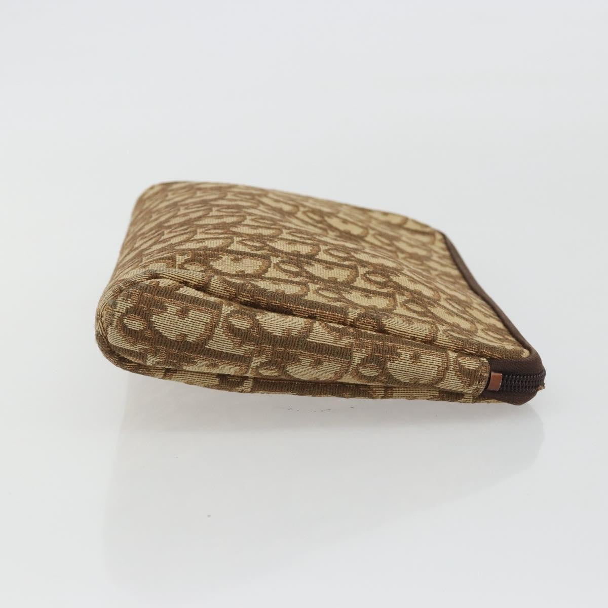 Christian Dior Vintage Trotter Canvas Brown Canvas Clutche & Pouche Bag (Pre-Owned)