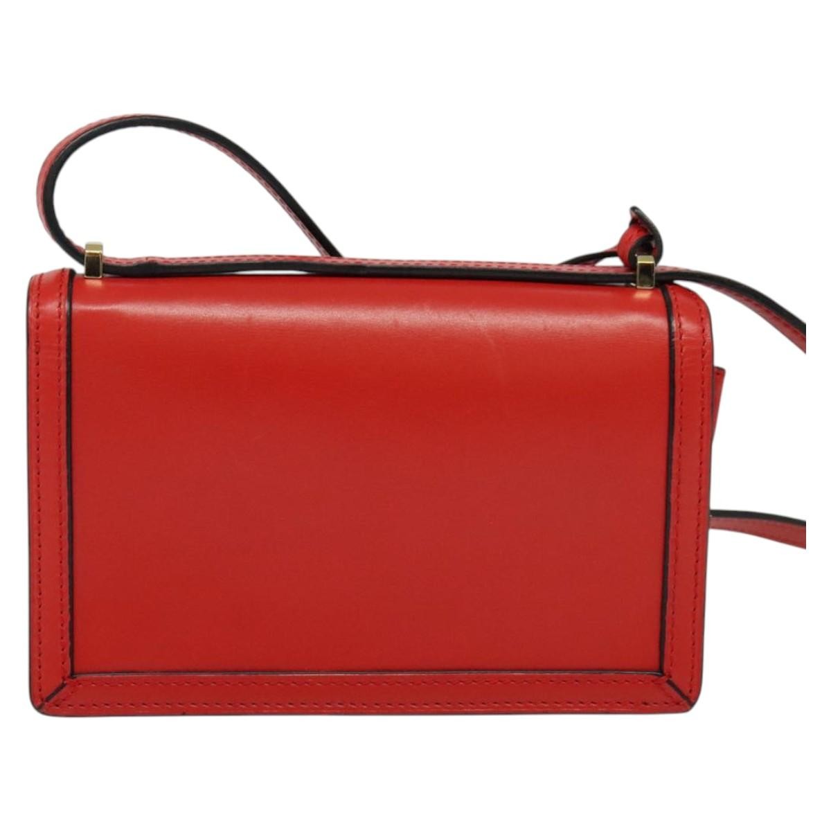 Loewe Barcelona Leather Red Leather Shoulder Bag Bag (Pre-Owned)