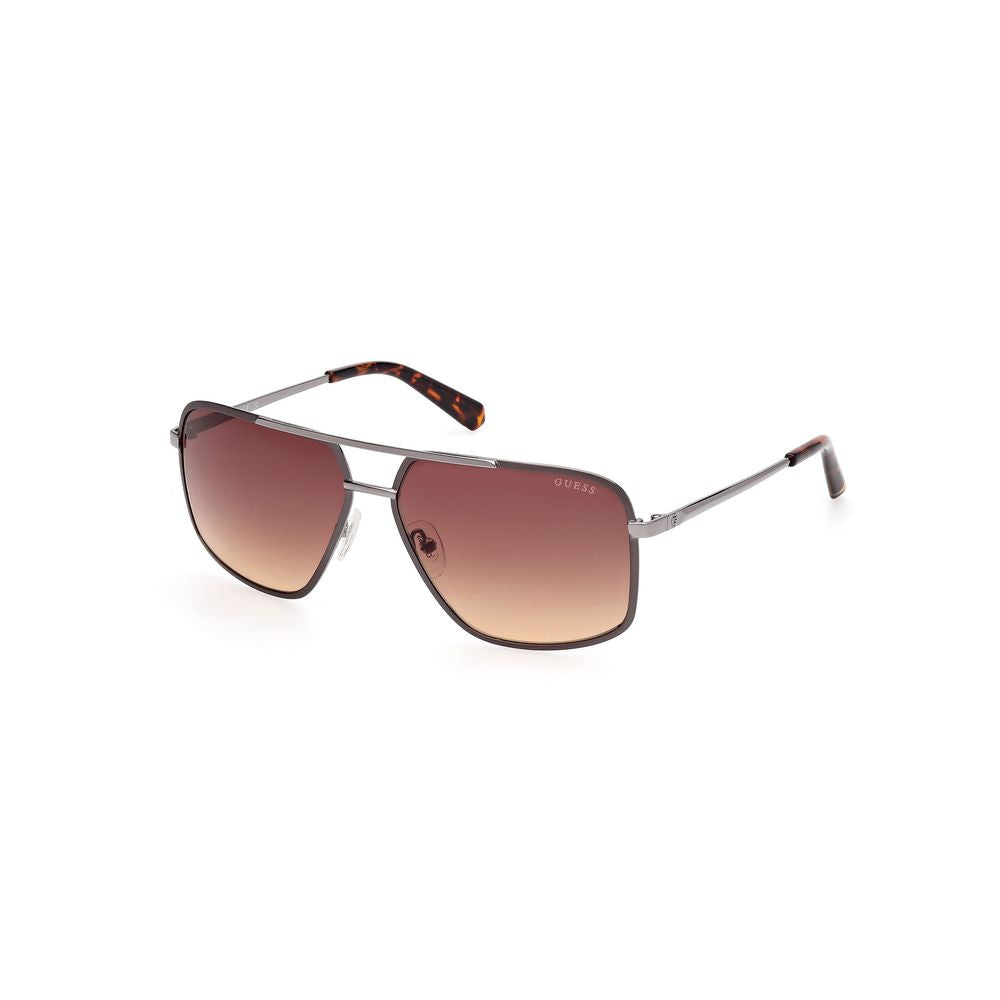Guess Gray Metal Men's Sunglasses