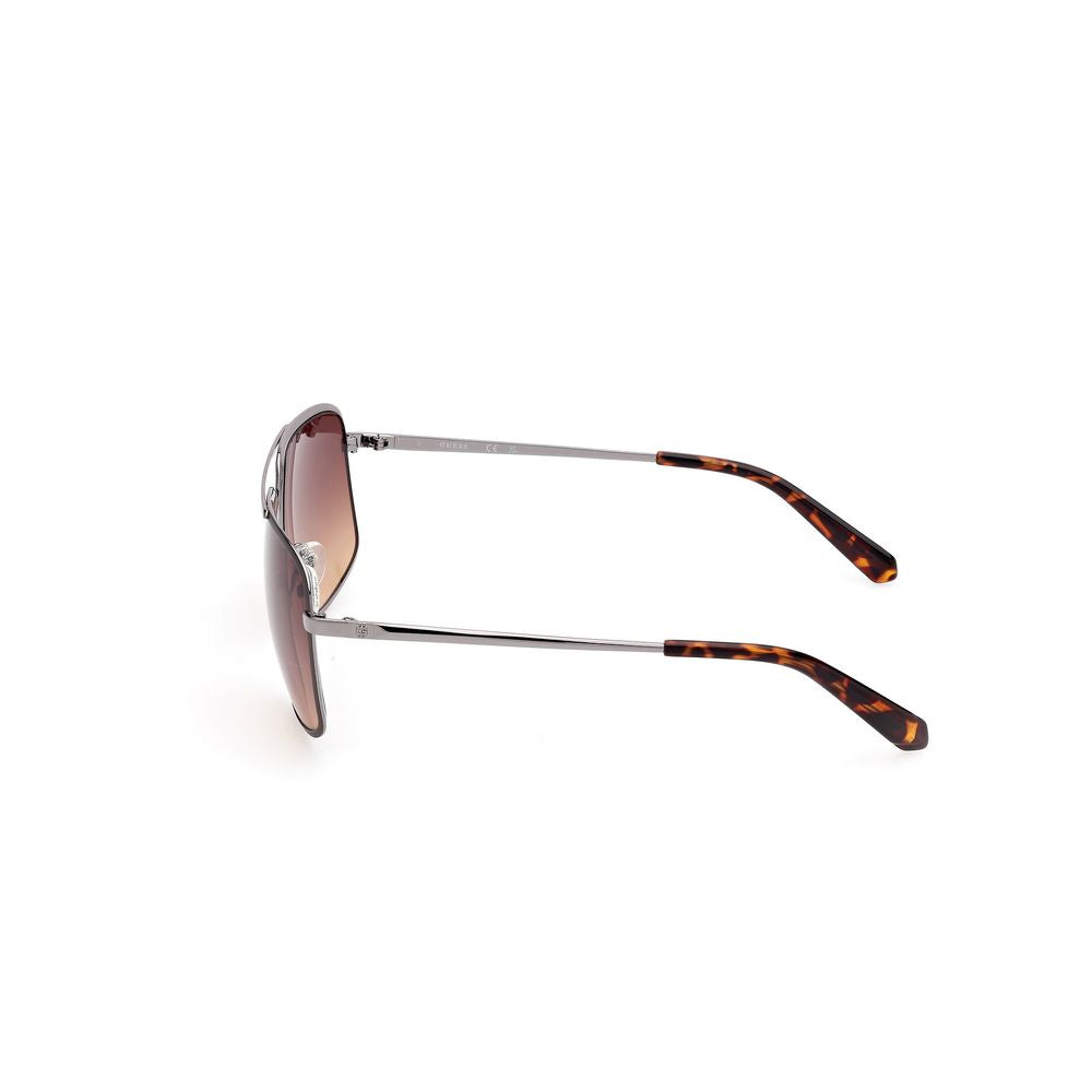 Guess Gray Metal Men's Sunglasses