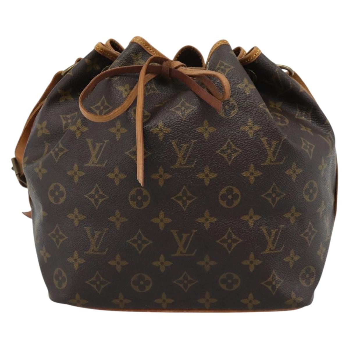 Louis Vuitton Petit Noe Monogram Canvas Brown Canvas Shoulder Bag Bag (Pre-Owned)