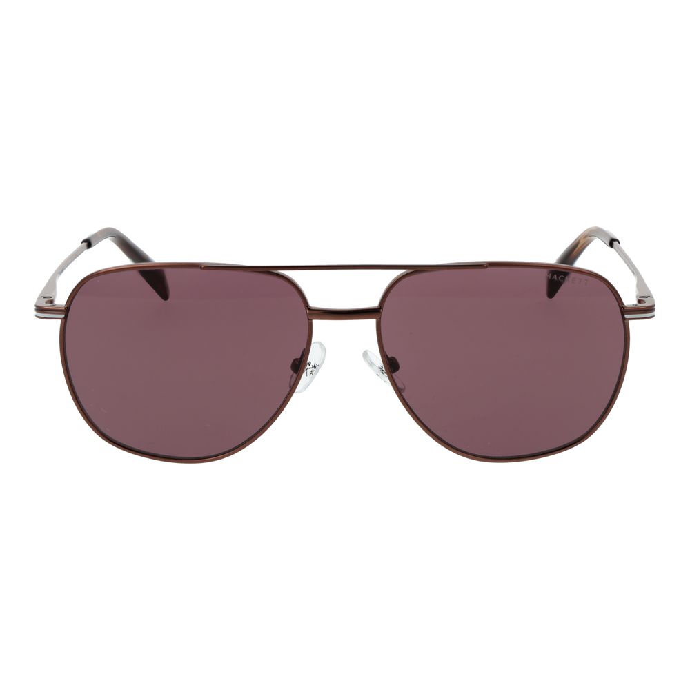 Hackett Brown Metal Men's Sunglasses