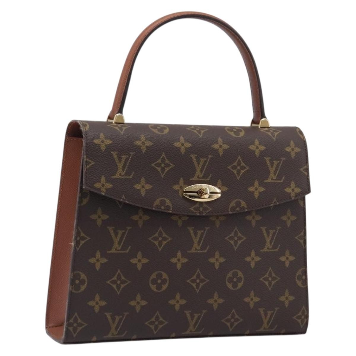 Louis Vuitton Malesherbes Monogram Canvas Brown Canvas Handbag (Pre-Owned)