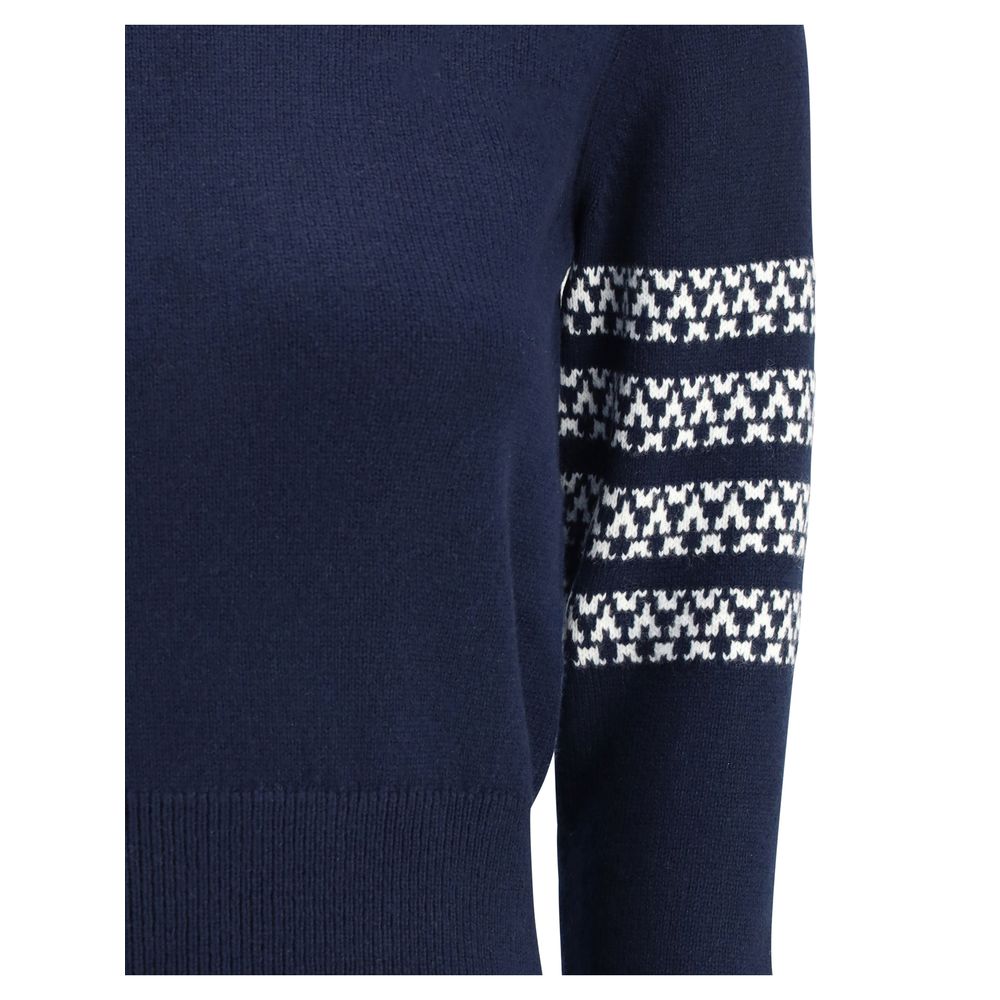 Thom Browne Blue Wool Oves Aries Women's Sweatshirt