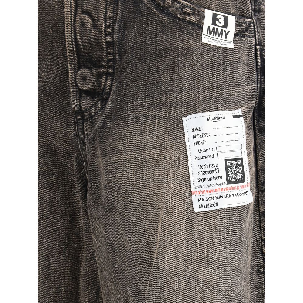 Maison Mihara Yasuhiro Black Cotton Jeans Women's Denim