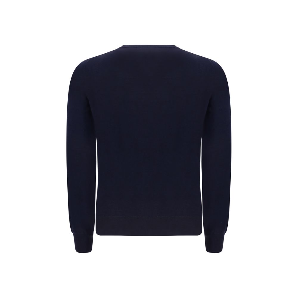 Brunello Cucinelli Blue Wool Oves Aries Men's Sweatshirt