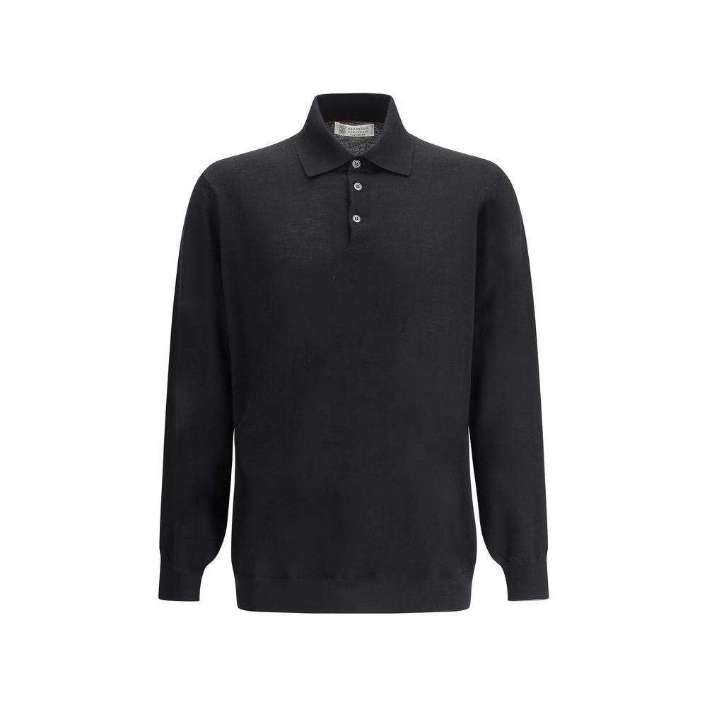 Brunello Cucinelli Black Cashmere Men's Sweatshirt