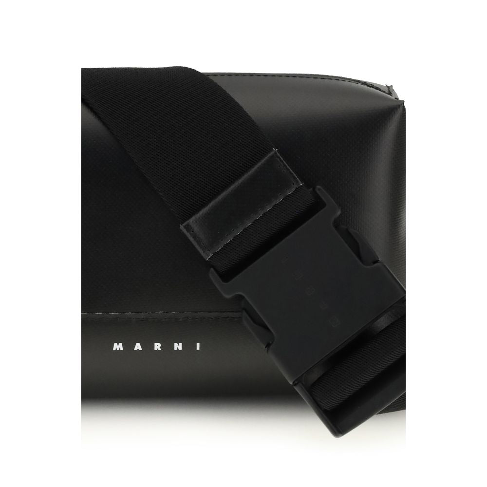 Marni Black Calf Leather Bos Taurus Shoulder Men's Bag
