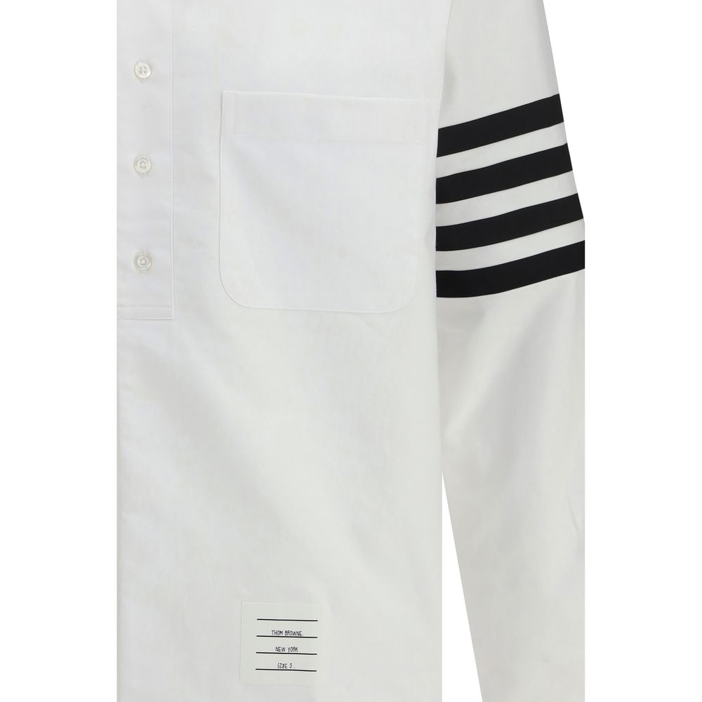 Thom Browne White Cotton Dress Men's Shirt