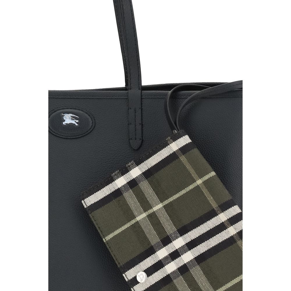 Burberry Black Calf Leather Bos Taurus Shoulder Men's Bag