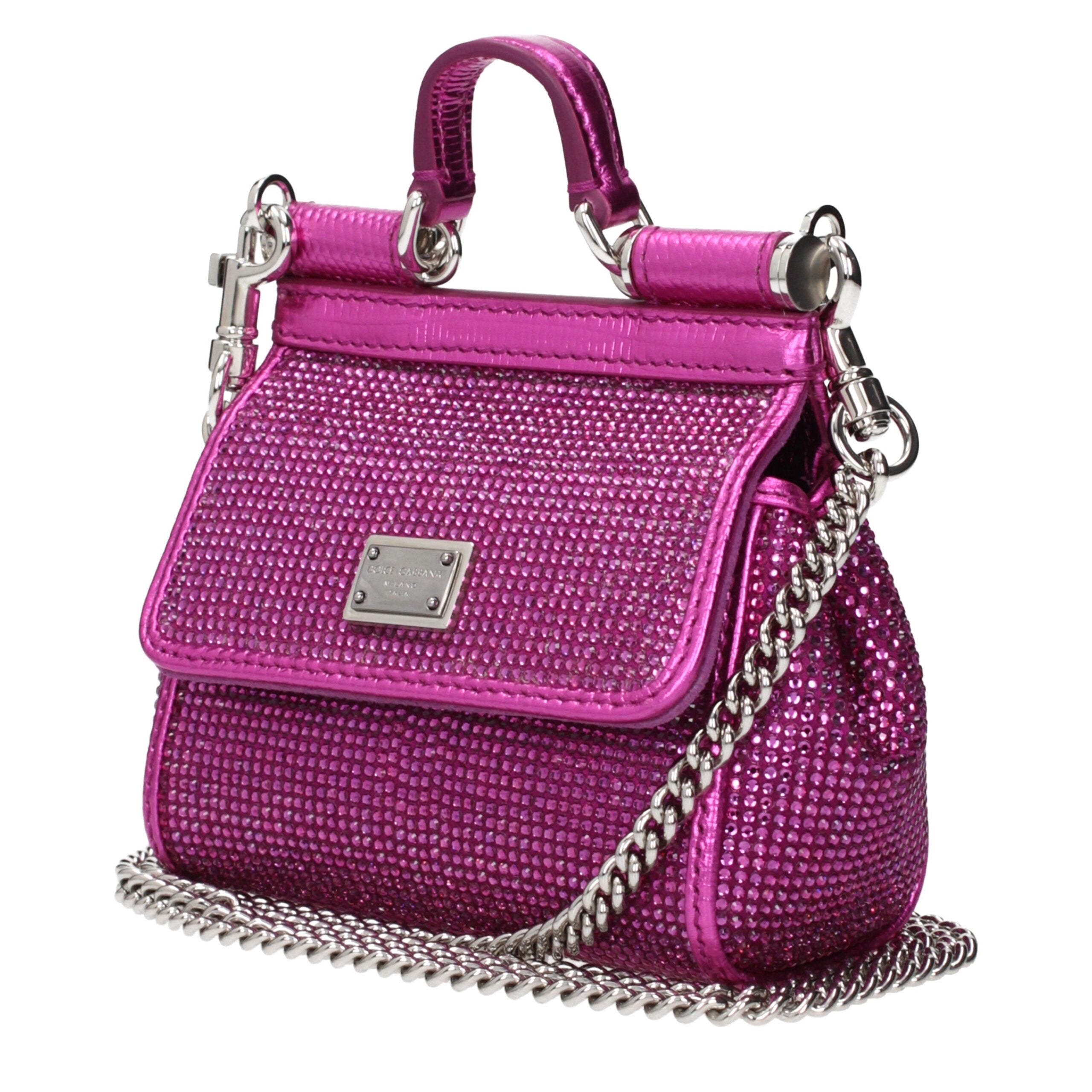 Dolce & Gabbana Pink Satin Women's Handbag